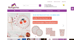 Desktop Screenshot of mypaperset.de